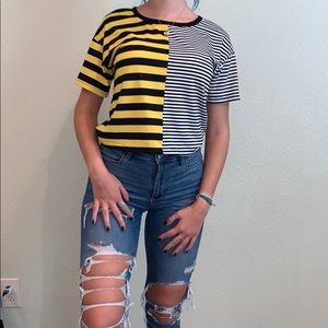 Stripped Two patterned T-Shirt